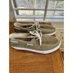 THOM MCAN GRAY CANVAS BOAT DECK MENS Size 9 SHOES